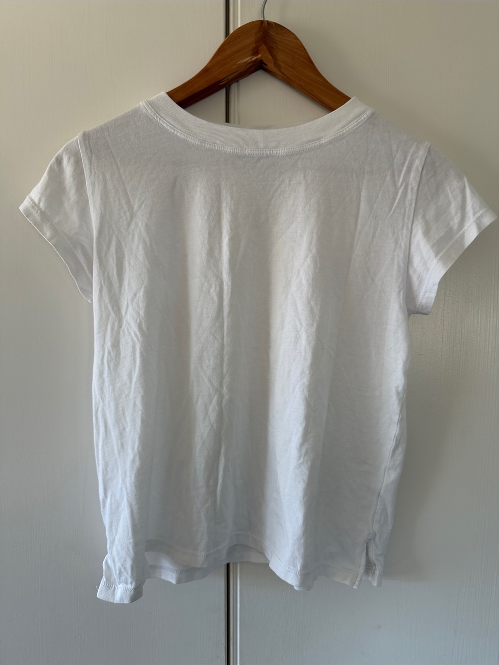 FIRM PRICE NO OFFERS AYR Cropped White Tee, Small